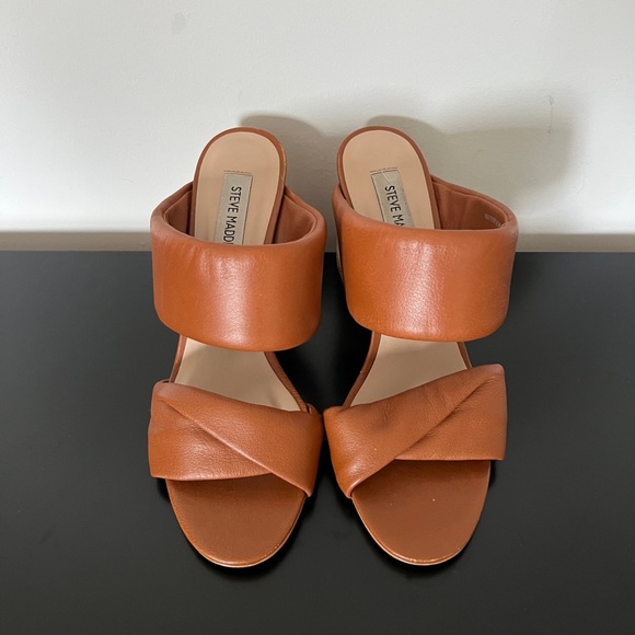 Steve Madden Masterful Block Heel Sandals Size 8 - Picture 1 of 5
